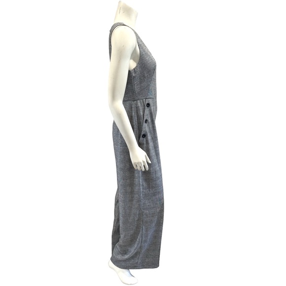 June & Hudson Glen Plaid Houndstooth Wide Leg Jumpsuit - Picture 15 of 16